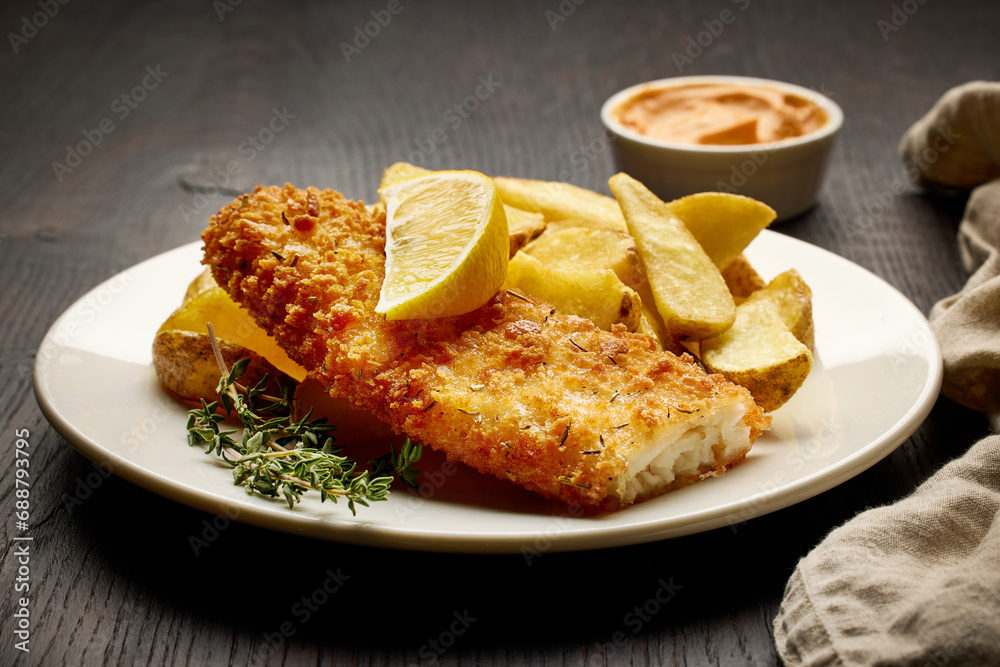 plate of fish and chips plate of fish and chips