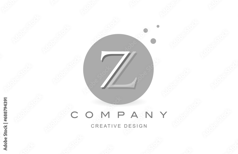 Logo icon design of letter Z vector illustration. Creative template for company or business with square dots and grey black color Logo icon design of letter Z vector illustration. Creative template for company or business with square dots and grey black color