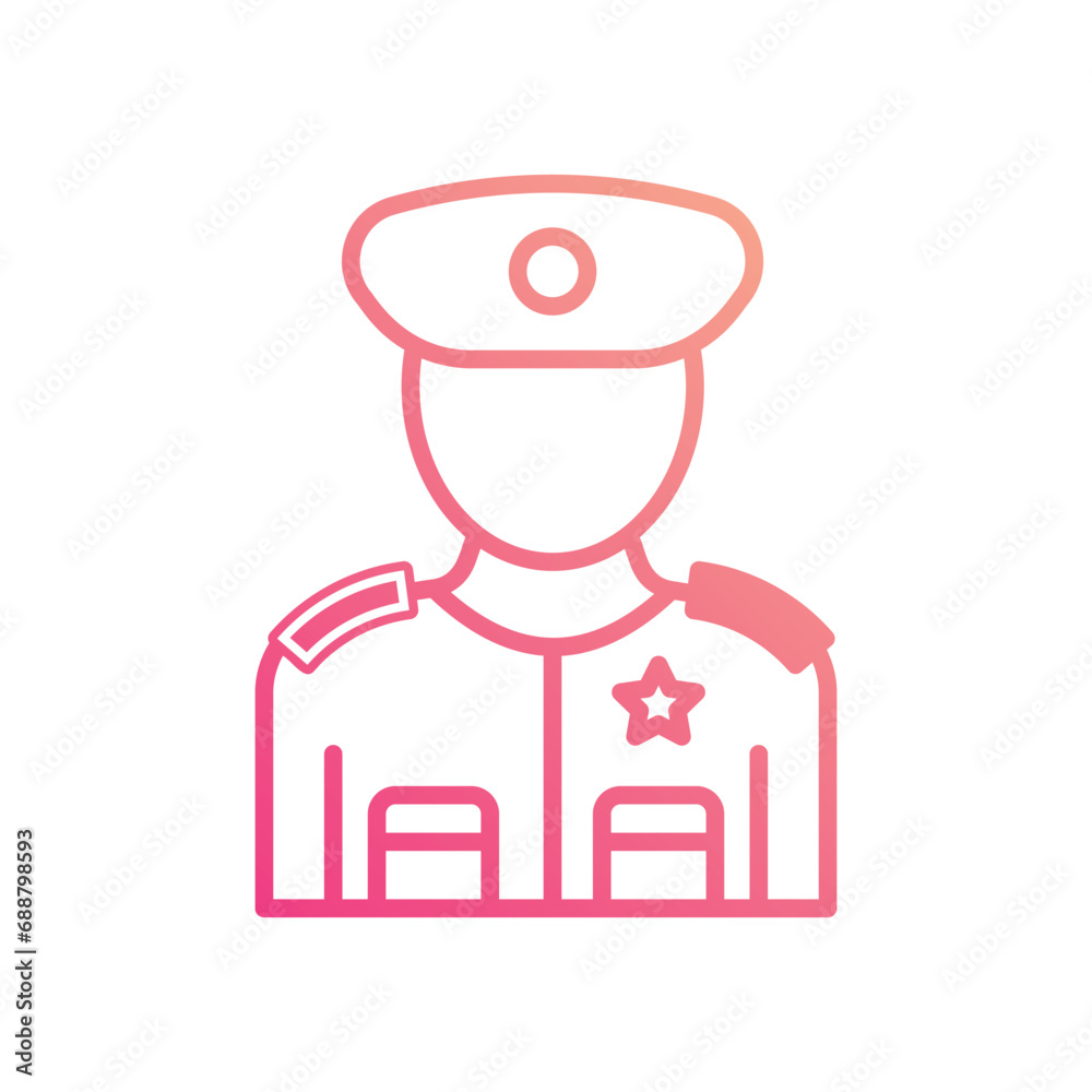 Soldier icon vector stock illustration Soldier icon vector stock illustration