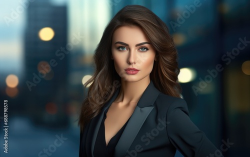 Modern beautiful businesswoman