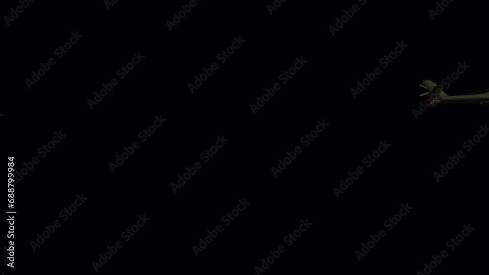 Military Helicopter - Flying Transition - I - Alpha Channel - Realistic 3D animation isolated on transparent background Military Helicopter - Flying Transition - I - Alpha Channel - Realistic 3D animation isolated on transparent background