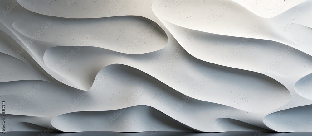 Architectural background featuring 3D printed concrete wall (3D rendering) Architectural background featuring 3D printed concrete wall (3D rendering)