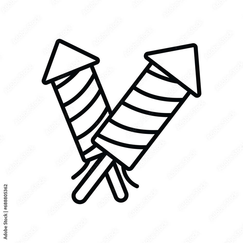 Firecracker icon vector stock illustration Firecracker icon vector stock illustration