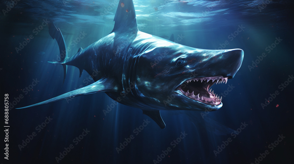 Goblin shark named Gracie the goblin shark spent her days exploring the