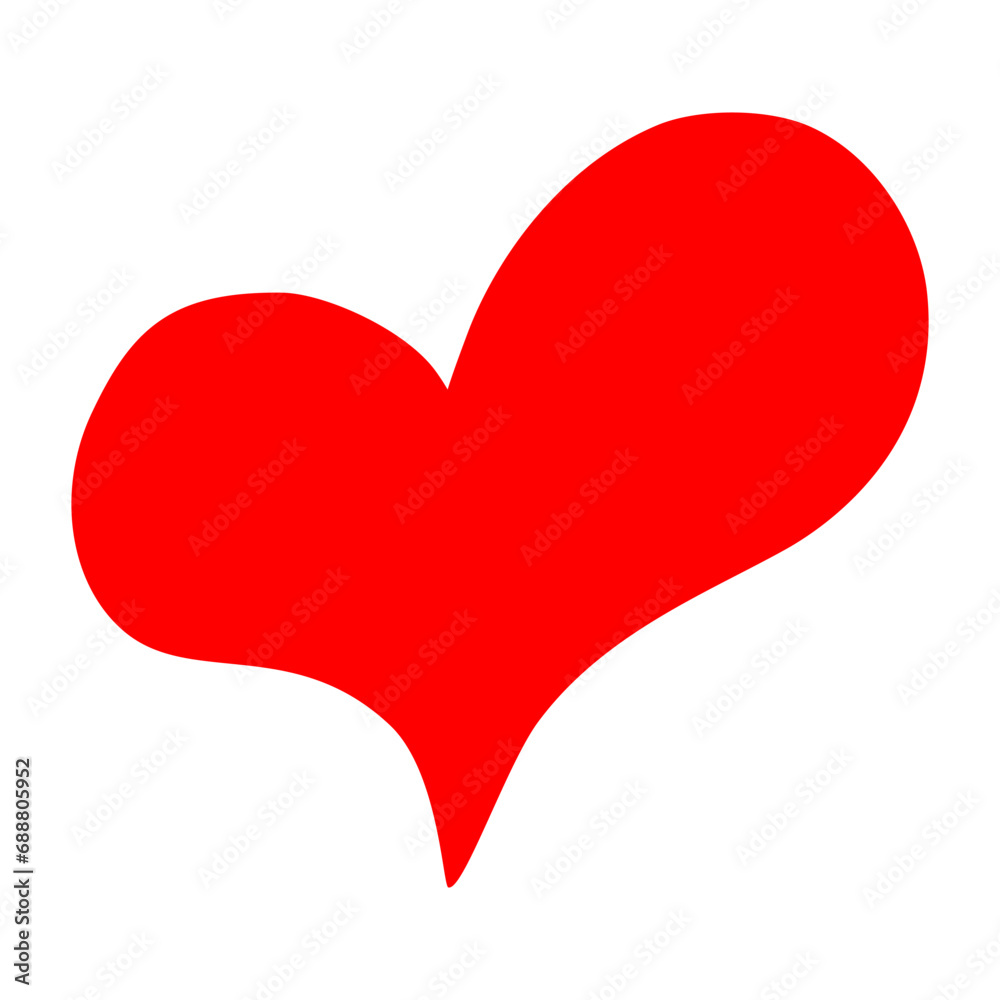 Heart hand drawn with ink brush isolated on white background Heart hand drawn with ink brush isolated on white background
