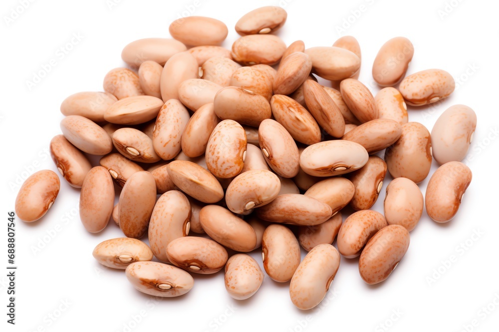 a pile of beans on a white background a pile of beans on a white background