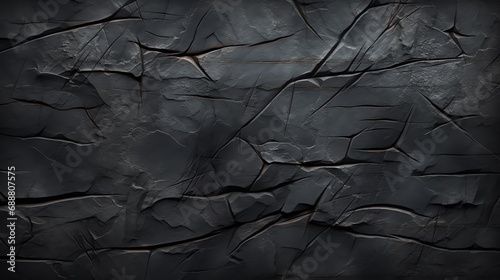 a black rock with cracks