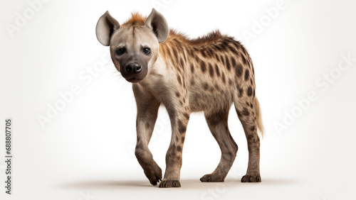Hyena on White Background, CGI Render © Tigarto