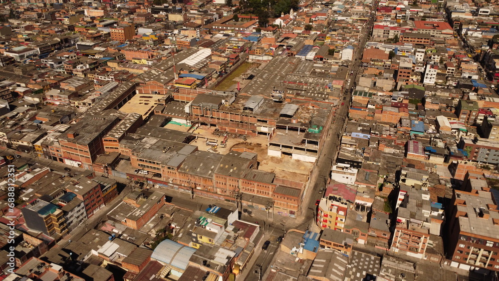 
aerial images with drone of bogota