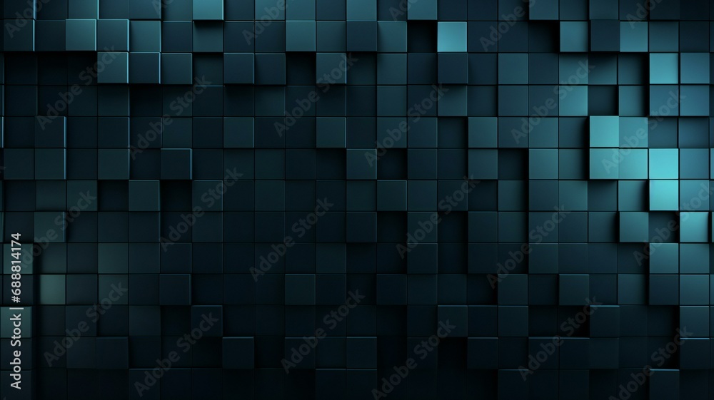 the geometric 3d background has many small squares