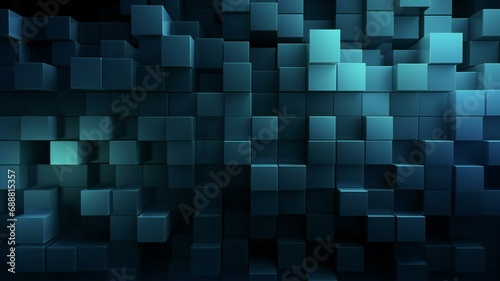 the geometric 3d background has many small squares