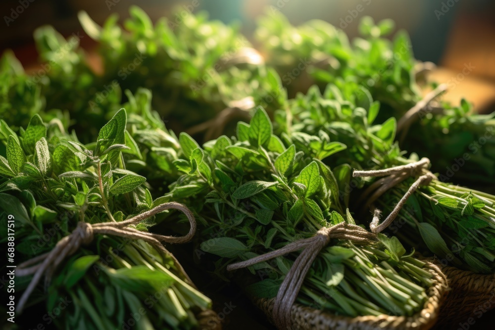 A close-up view of a bunch of vibrant green vegetables. Perfect for promoting healthy eating and a balanced diet A close-up view of a bunch of vibrant green vegetables. Perfect for promoting healthy eating and a balanced diet