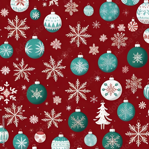christmas background with snowflakes