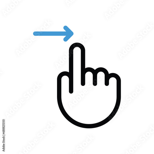 Swipe  Icon vector stock illustration