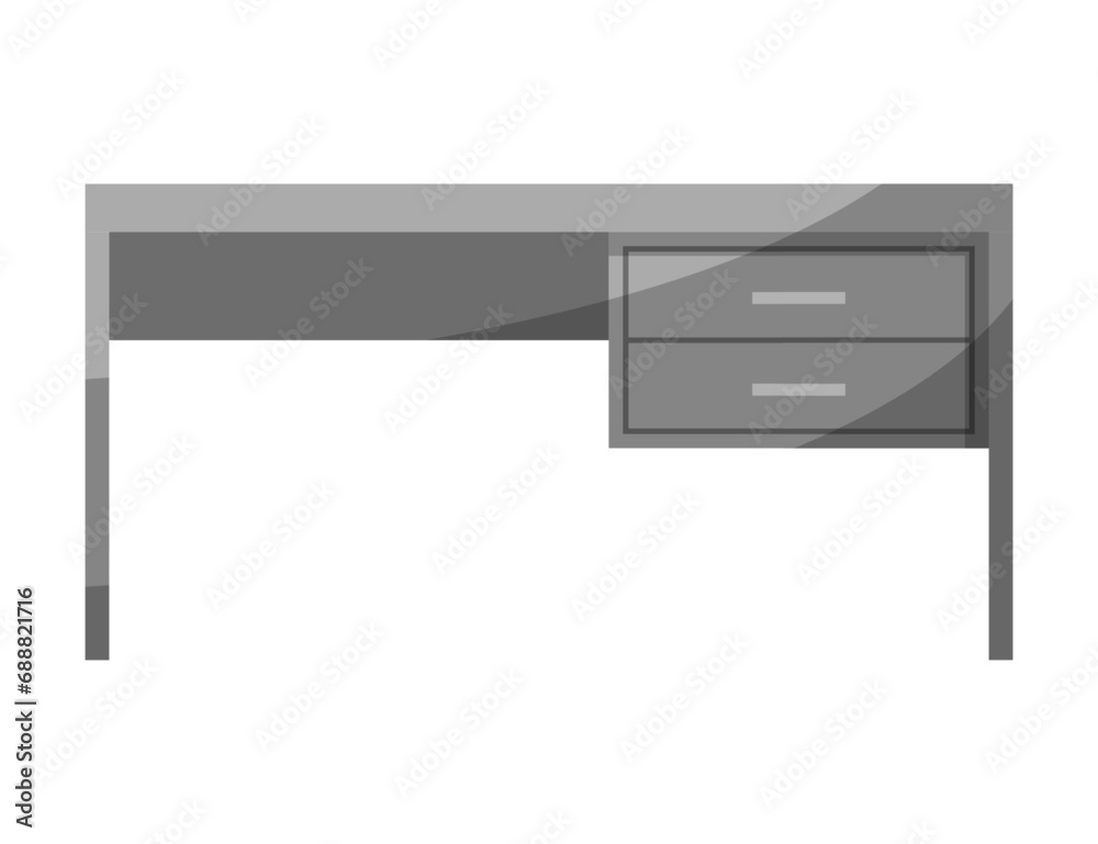 Home office element and equipment. Vector illustration EPS10 Home office element and equipment. Vector illustration EPS10