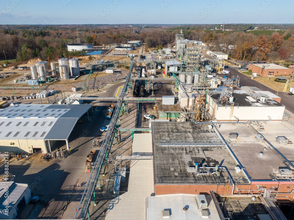 Industrial Drone Photos of a Factory Plant Manufacturing Pharmaceuticals Industrial Drone Photos of a Factory Plant Manufacturing Pharmaceuticals