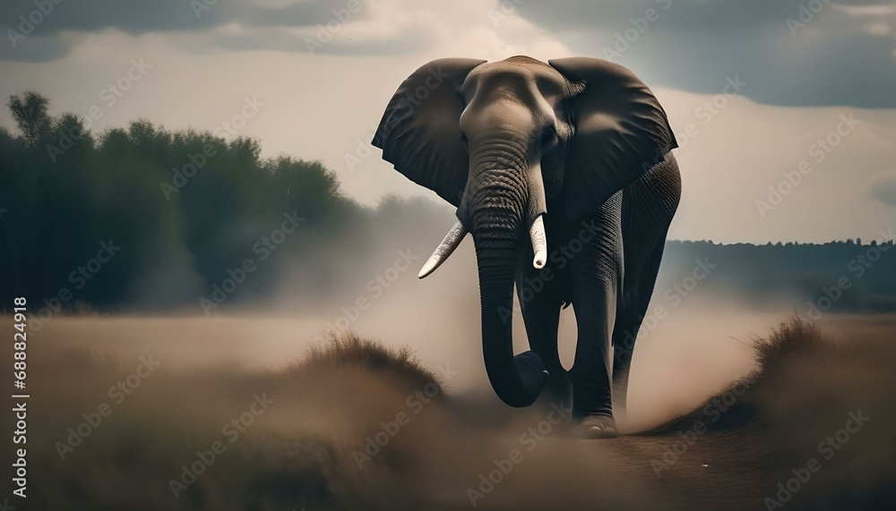 elephant on the way
