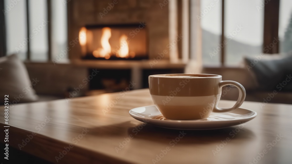 cup of coffee.Created with Generative Ai technology cup of coffee.Created with Generative Ai technology