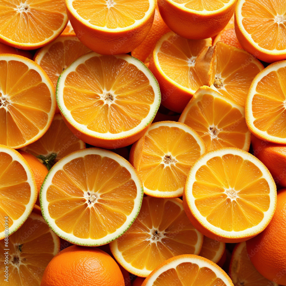 Fototapeta premium orange slices background