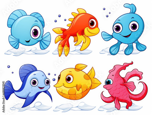 Bundle of Underwater animals for kids.
