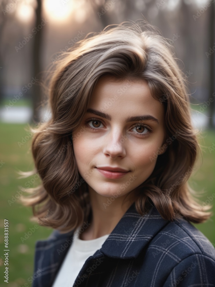 A closeup portrait of a beautiful young girl model A closeup portrait of a beautiful young girl model