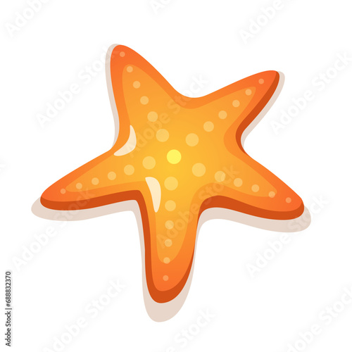 Vector cartoon sea star
