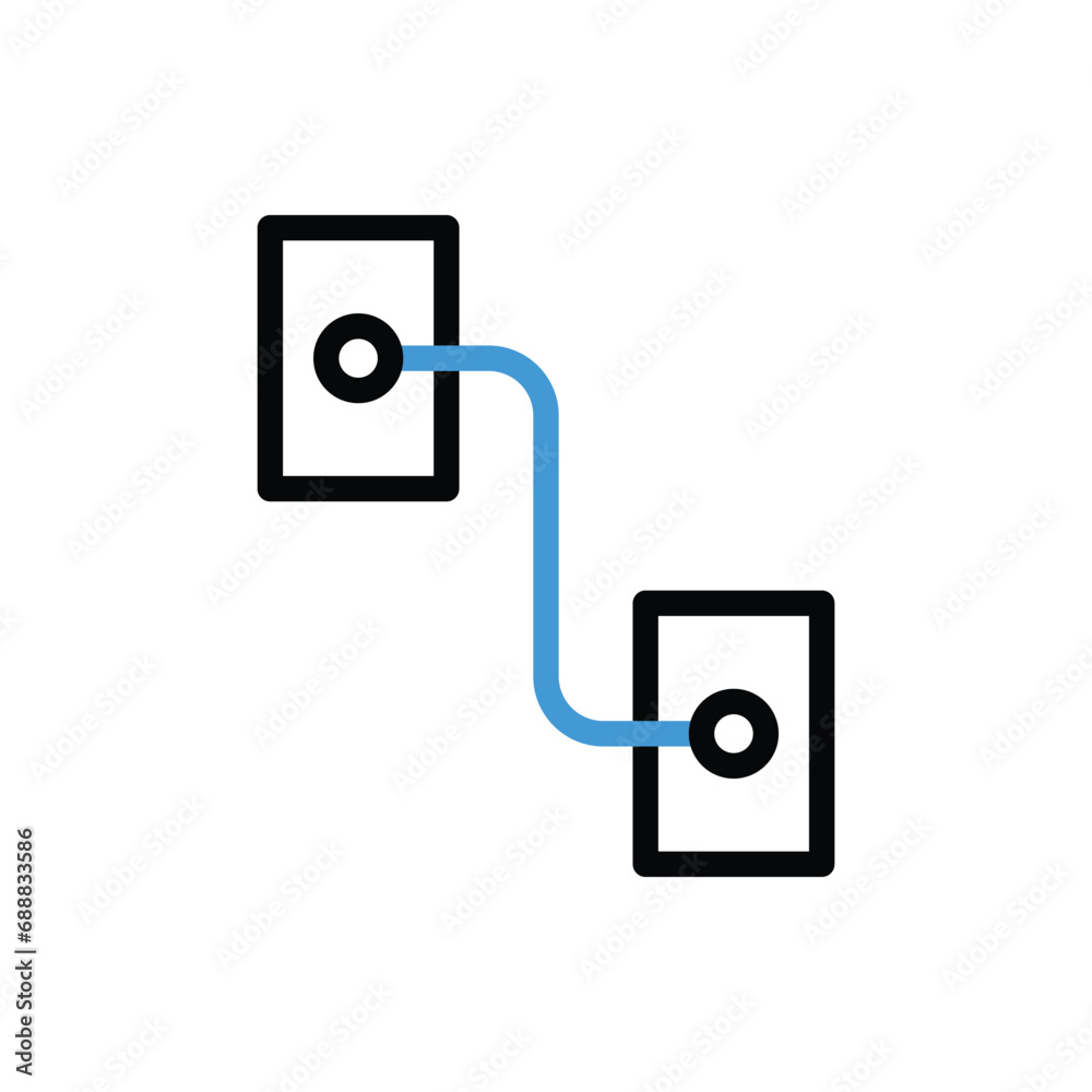 Interaction Design icon vector stock illustration Interaction Design icon vector stock illustration
