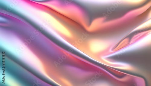 foil texture in pastel color gradient background smooth texture.