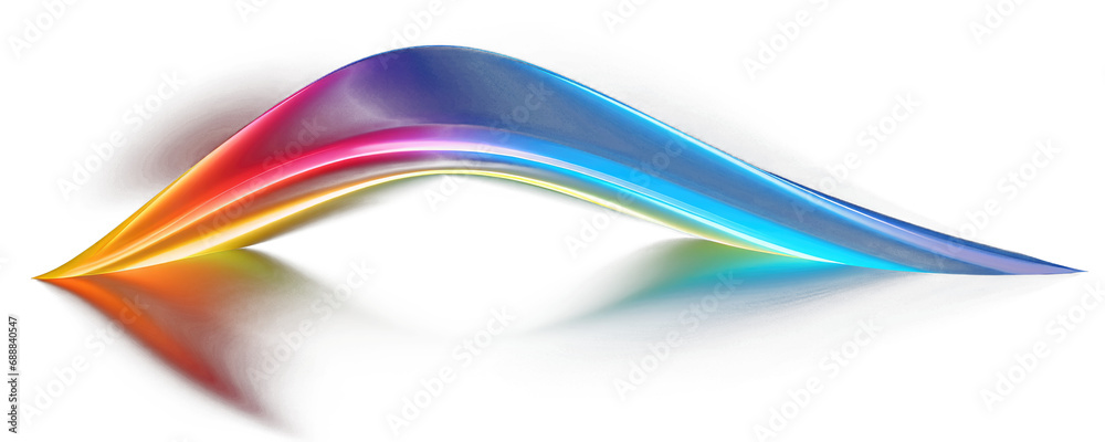 Abstract rainbow wave, transparent background (PNG) Abstract rainbow wave, transparent background (PNG)