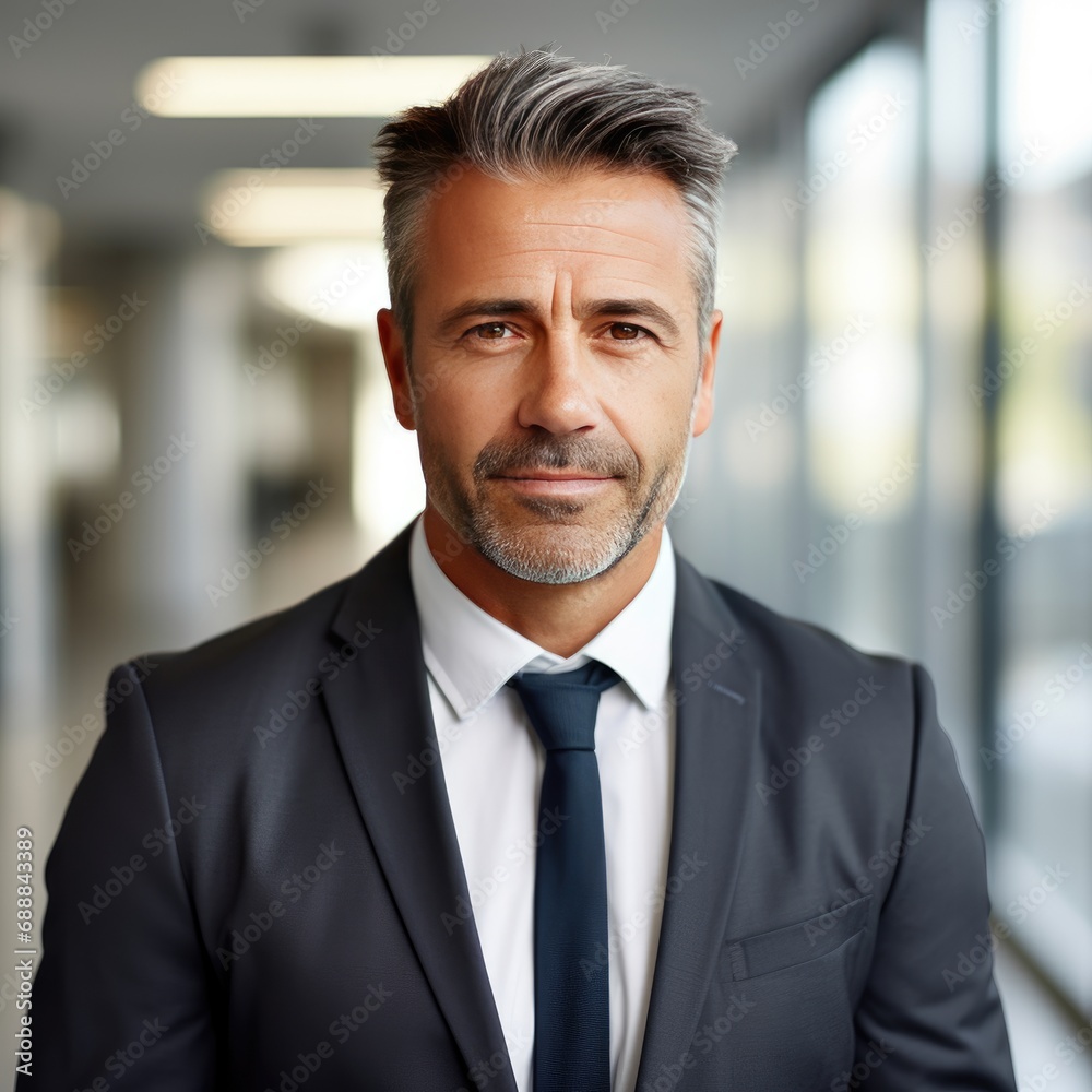 man standing in front of an office, european male, business attire, professional business stock photo