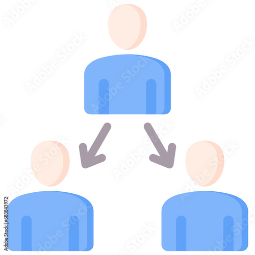 Delegation Flat Icon