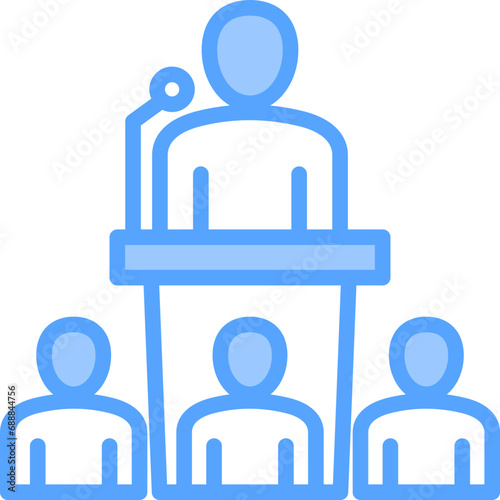 Conference Blue Icon