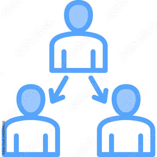 Delegation Blue Icon
