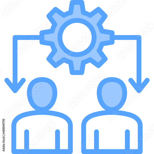 Management Blue Icon