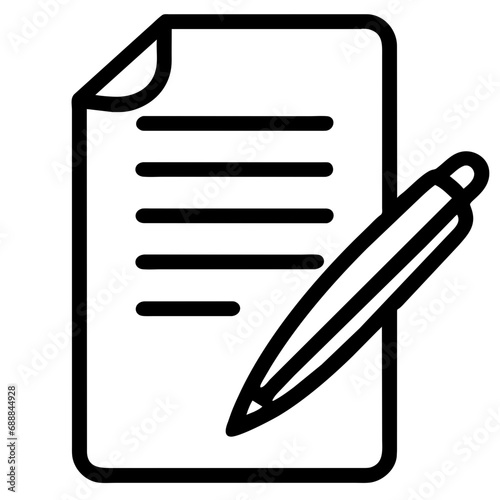 clipboard and pen icon
