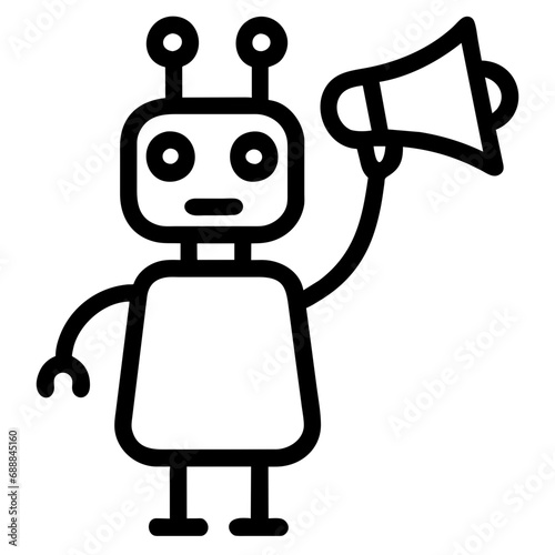 funny cartoon robot