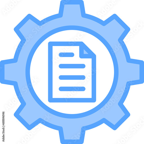 Content Management Blue Icon