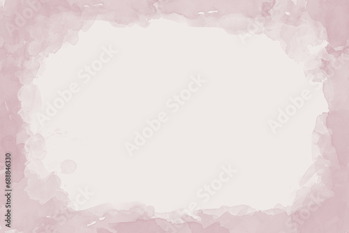 pink background with frame for text, watercolor background, presentation wallpaper 