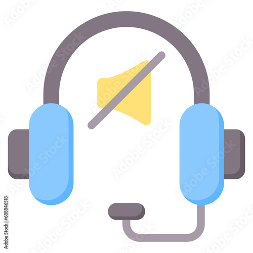 Silent Flat Icon