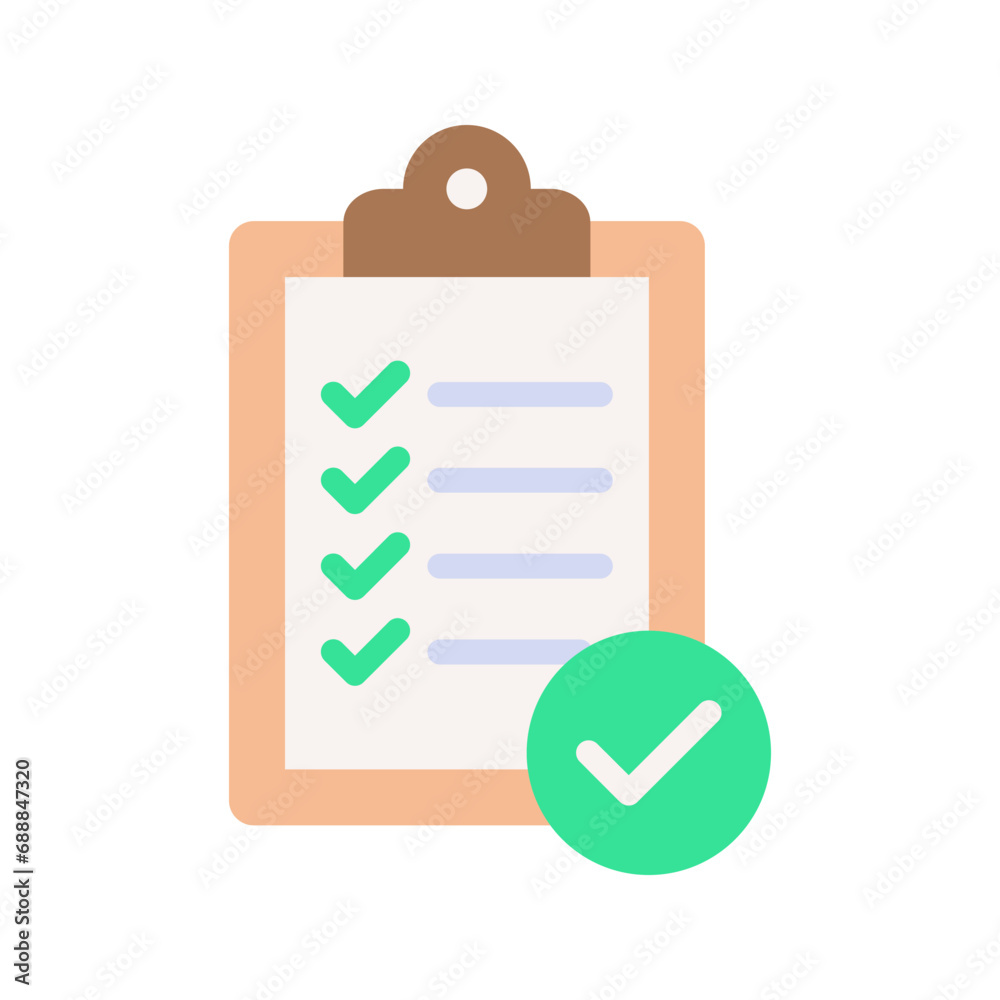 Clipboard icon vector. Task line icon symbol vector illustration on white background Clipboard icon vector. Task line icon symbol vector illustration on white background