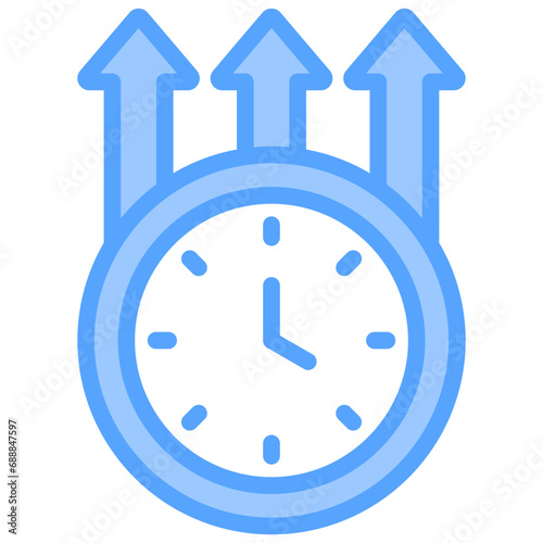 Improvement Blue Icon