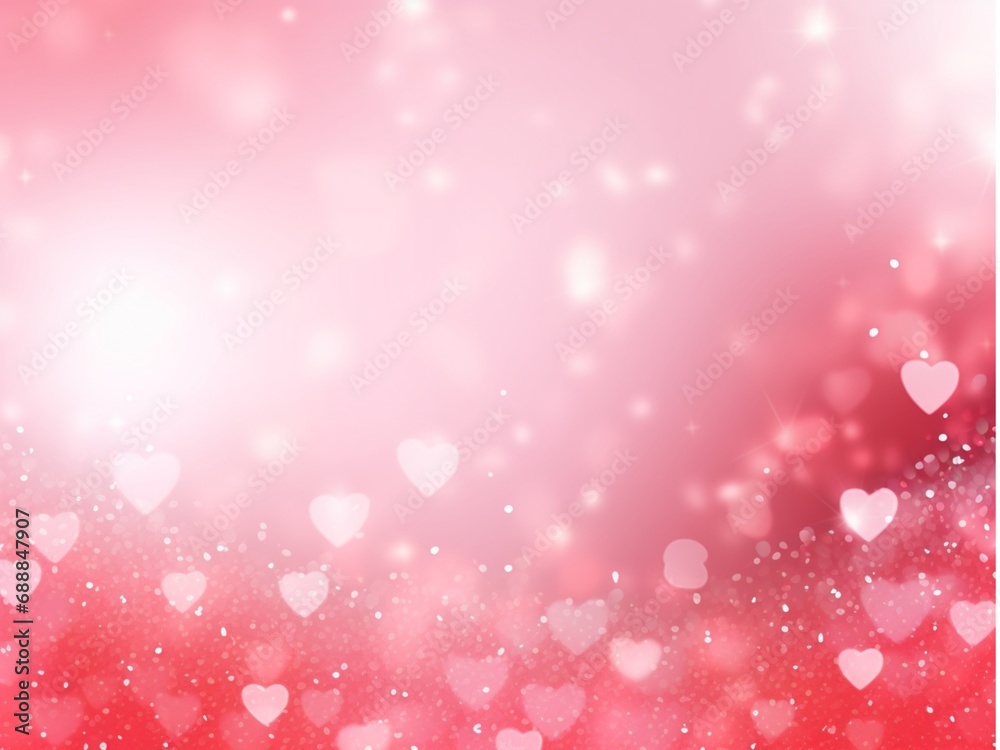 romantic pink heart banner template,abstract
background,bokeh,elegant,glitter
