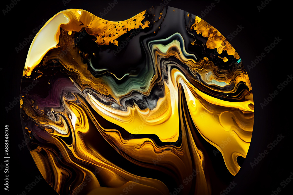 Abstract liquid background. Digital art abstract pattern. High quality illustration