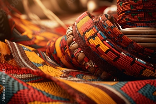 Artisanal hand-woven baskets showcasing traditional craftsmanship. Cultural heritage and artistry. photo
