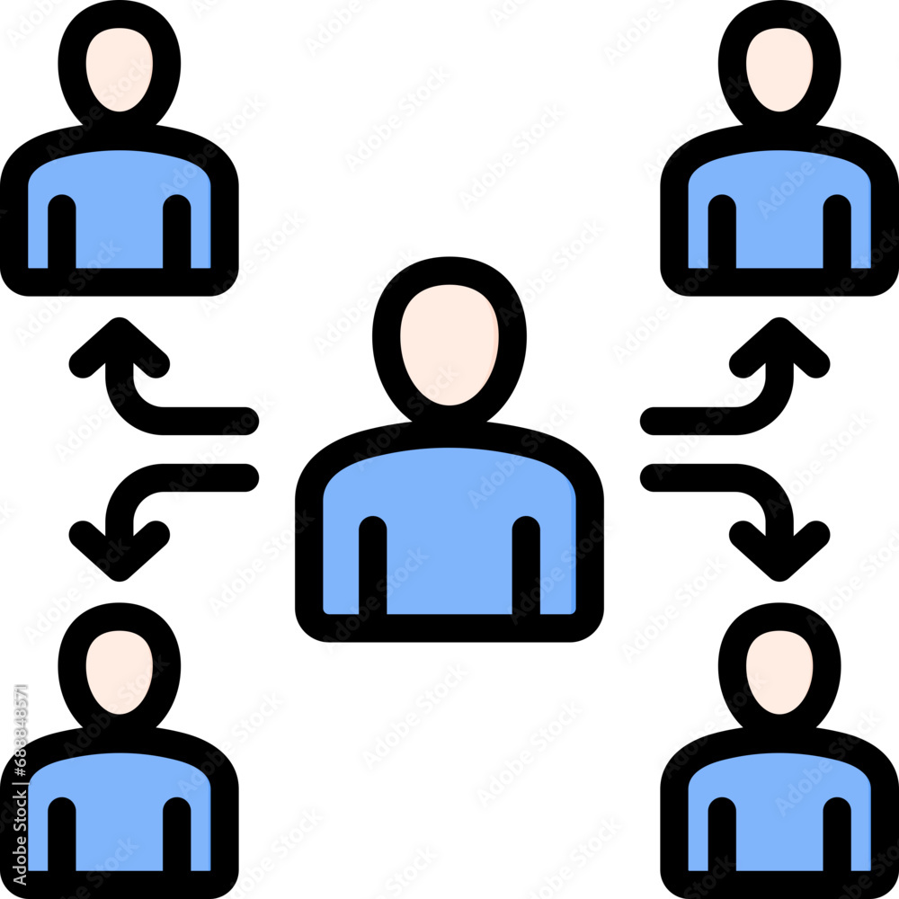 Delegation Outline Color Icon Delegation Outline Color Icon