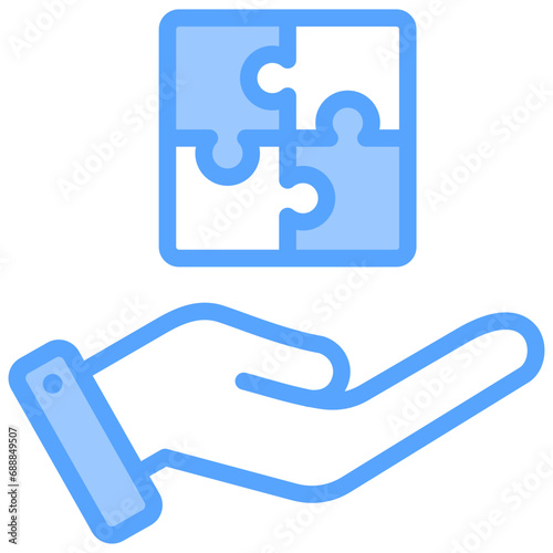 Solution Blue Icon