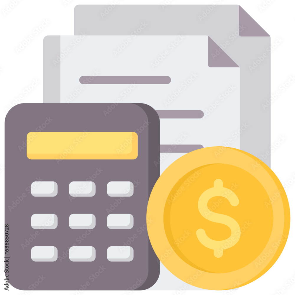 Accounting Flat Icon Accounting Flat Icon
