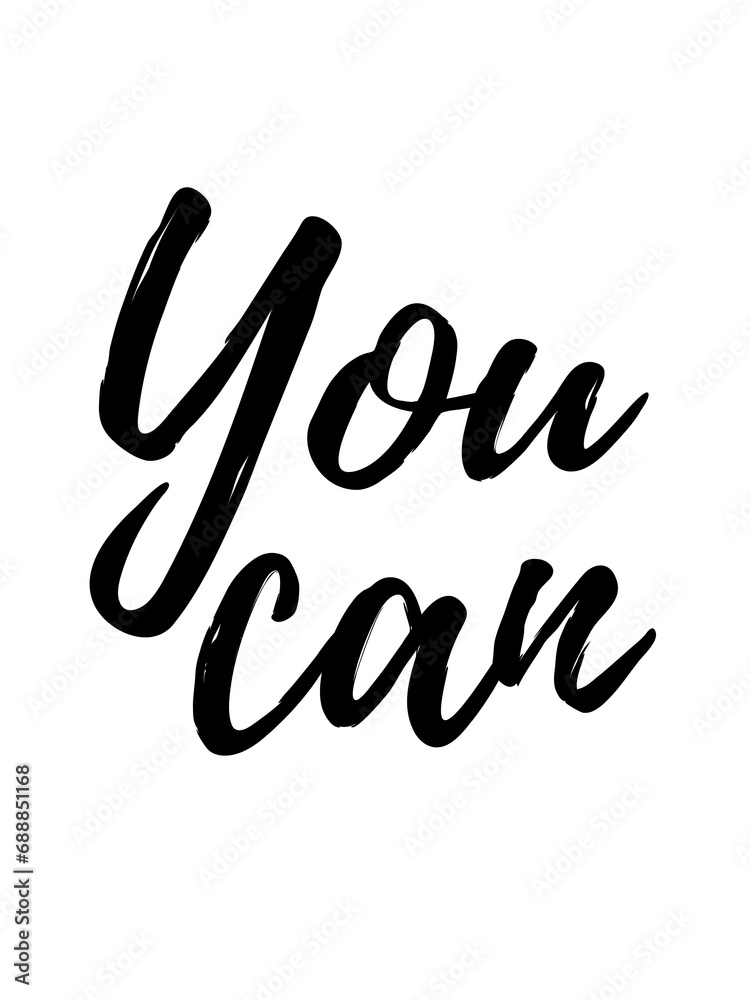 You can Encouragement phrase on white background