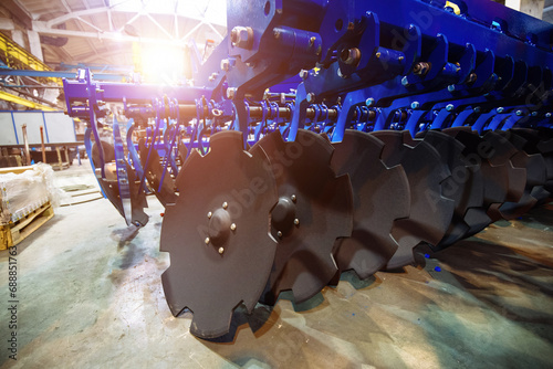 Modern manufactured agricultural disc cultivator in factory photo