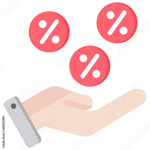 Discount Flat Icon